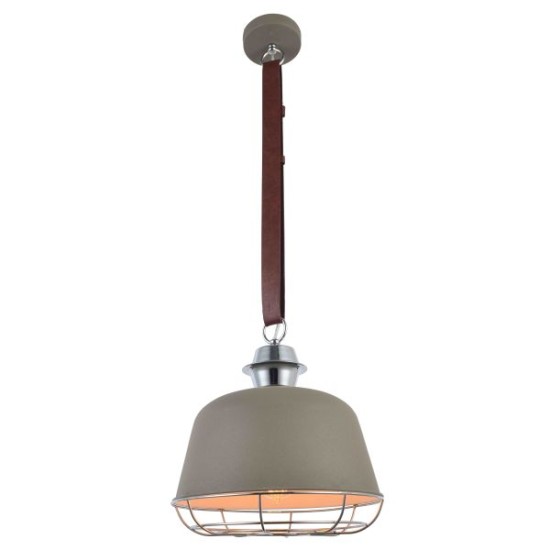 ΚΡΕΜΑΣΤΟ ΦΩΤΙΣΤΙΚΟ Ε27 ΜΕΤΑΛΛΙΚΟ ΓΚΡΙ