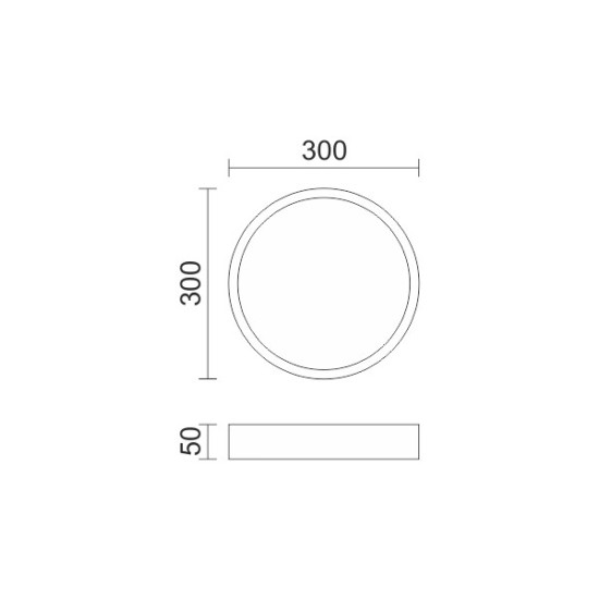 ΠΛΑΦΟΝΙΕΡΑ ΣΤΡΟΓΓΥΛΗ ΓΚΡΙ LED 21W CCT Ø30