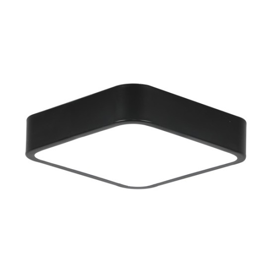 ΠΛΑΦΟΝΙΕΡΑ ΤΕΤΡΑΓΩΝΗ ΜΑΥΡΗ 30CM LED 21W 3000K