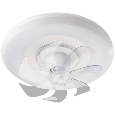 ΑΝΕΜΙΣΤΗΡΑΣ ΠΛΑΦΟΝ ΜΕ ΕΞΩΤΕΡΙΚΑ ΠΤΕΡΥΓΙΑ + ΦΩΣ 4000Κ DIMMABLE + ΧΡΟΝΟΔ/ΤΗΣ