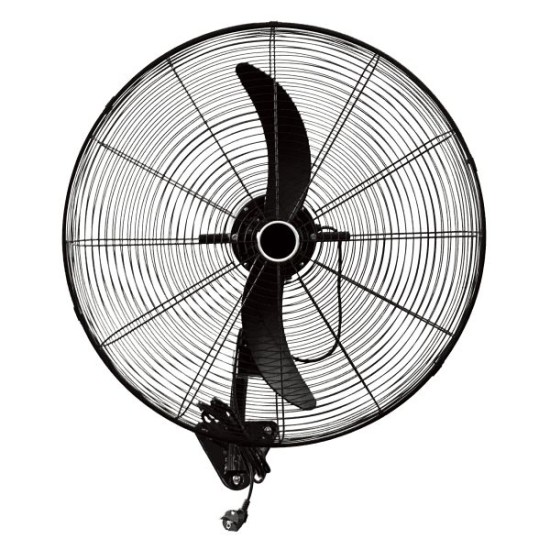 ΑΝΕΜΙΣΤΗΡΑΣ TOIXOY ΒΙΟΜΗΧ. ΤΥΠΟΥ ΜΑΥΡΟΣ ΜΕΤΑΛ. 110W AC + CONTROL + ΔΙΑΚΟΠΤΗ ΤΟΙΧΟΥ