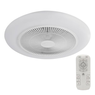 ΑΝΕΜΙΣΤΗΡΑΣ ΟΡΟΦΗΣ ΠΛΑΦΟΝΙΕΡΑ LED 40W ΜΕ ΦΩΣ CCT DIMMABLE + 6 ΤΑΧΥΤΗΤΕΣ