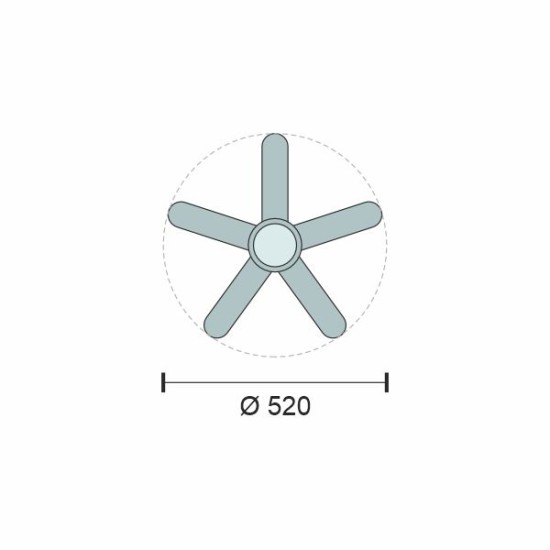 ΑΝΕΜΙΣΤΗΡΑΣ ΟΡΟΦΗΣ ΛΕΥΚΟΣ ΜΕ ΕΦΕ ΞΥΛΟΥ Ε27 LED 24W + ΦΩΣ CCT + ΤΗΛΕΧ/ΡΙΟ