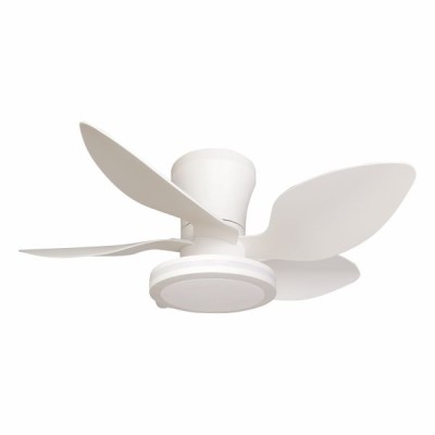 ΑΝΕΜΙΣΤΗΡΑΣ ΟΡΟΦΗΣ ΛΕΥΚΟΣ LED 24W ΜΕ ΦΩΣ CCT + ΤΗΛΕΧ/ΡΙΟ 4 ΠΤΕΡΥΓΙΑ