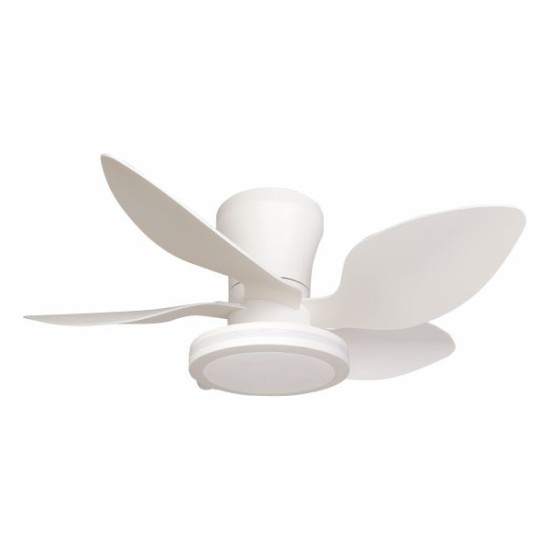 ΑΝΕΜΙΣΤΗΡΑΣ ΟΡΟΦΗΣ ΛΕΥΚΟΣ LED 24W ΜΕ ΦΩΣ CCT + ΤΗΛΕΧ/ΡΙΟ 4 ΠΤΕΡΥΓΙΑ