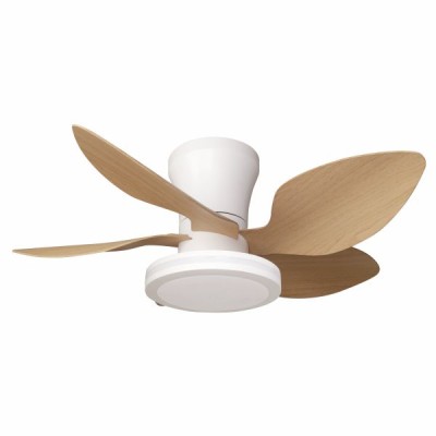 ΑΝΕΜΙΣΤΗΡΑΣ ΟΡΟΦΗΣ ΛΕΥΚΟΣ ΜΕ ΕΦΕ ΞΥΛΟΥ + ΦΩΣ LED 24W CCT + ΤΗΛΕΧ/ΡΙΟ