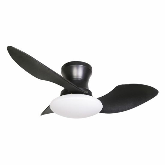 ΑΝΕΜΙΣΤΗΡΑΣ ΟΡΟΦΗΣ ΜΑΥΡΟΣ LED 24W ΜΕ ΦΩΣ CCT + ΤΗΛΕΧ/ΡΙΟ 