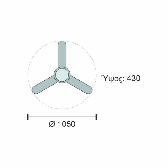 ΑΝΕΜΙΣΤΗΡΑΣ ΟΡΟΦΗΣ ΜΑΥΡΟΣ LED 24W ΜΕ ΦΩΣ CCT + ΤΗΛΕΧ/ΡΙΟ 
