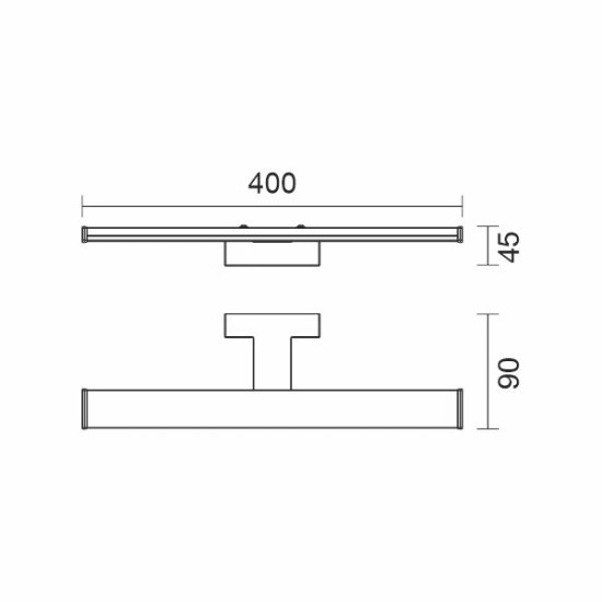 ΦΩΤΙΣΤΙΚΟ ΜΠΑΝΙΟΥ LED 8W ΧΡΩΜΙΟ 4000Κ 40CM ME 3 ΕΠΙΛΟΓΕΣ ΤΟΠΟΘΕΤΗΣΗΣ 3313 ΦΩΤΙΣΤΙΚΟ ΜΠΑΝΙΟΥ LED 8W ΧΡΩΜΙΟ 4000Κ 40CM ME 3 ΕΠΙΛΟΓΕΣ ΤΟΠΟΘΕΤΗΣΗΣ 3313