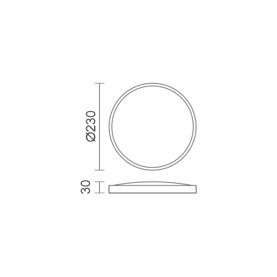 ΠΛΑΦΟΝΙΕΡΑ ΟΡΟΦΗΣ LED 12W 4000Κ ΛΕΥΚΗ ΣΤΡΟΓΓΥΛΗ ΣΤΕΓΑΝΗ