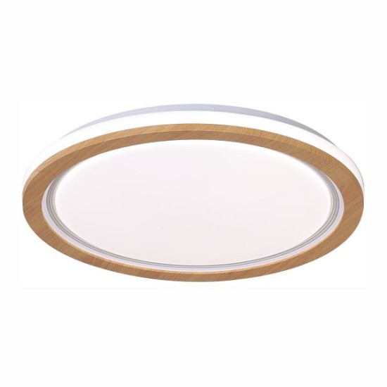 ΠΛΑΦΟΝΙΕΡΑ ΟΡΟΦΗΣ ΞΥΛΟ LED CCT 40W 3000K|4000K|6000K Ø39  3326