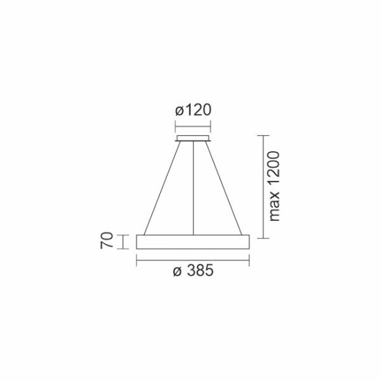 ΠΛΑΦΟΝΙΕΡΑ/ΚΡΕΜΑΣΤΟ  LED CCT 28W 3000K | 4000K | 6000K ΛΕΥΚΟ 3338