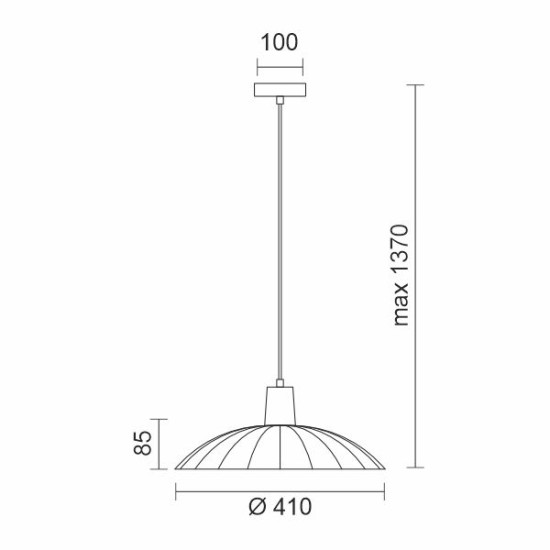 ΚΡΕΜΑΣΤΟ ΜΟΝΟΦΩΤΟ Ε27 ΛΕΥΚΟ/ΞΥΛΟ 