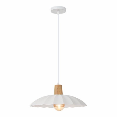 ΚΡΕΜΑΣΤΟ ΜΟΝΟΦΩΤΟ Ε27 ΛΕΥΚΟ/ΞΥΛΟ 