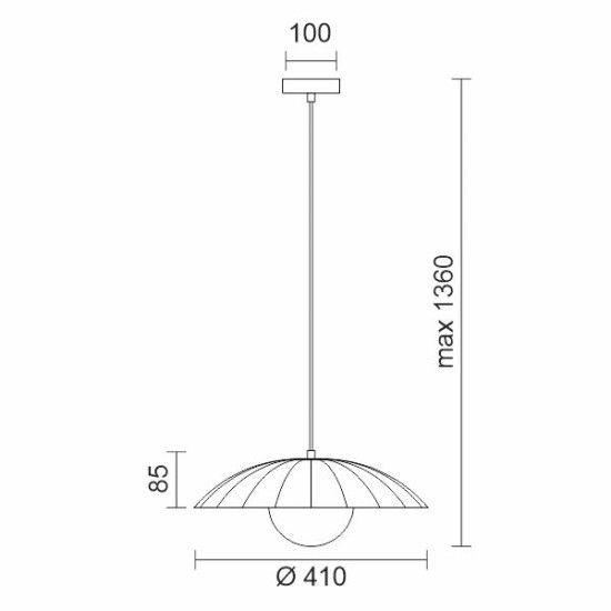 ΚΡΕΜΑΣΤΟ ΜΟΝΟΦΩΤΟ Ε27 ΛΕΥΚΟ