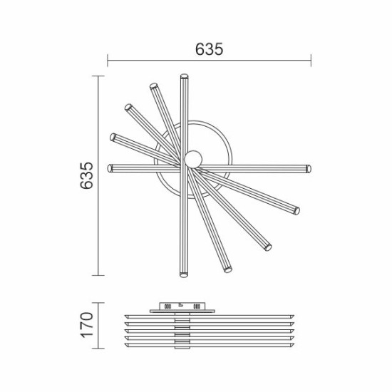 ΦΩΤΙΣΤΙΚΟ ΟΡΟΦΗΣ ΠΕΝΤΑΠΛΟ ΜΑΥΡΟ ΡΥΘΜΙΖΟΜΕΝΟ +ΤΗ/ΡΙΟ LED CCT 40W 3000K | 4000K | 6000K ΦΩΤΙΣΤΙΚΟ ΟΡΟΦΗΣ ΠΕΝΤΑΠΛΟ ΜΑΥΡΟ ΡΥΘΜΙΖΟΜΕΝΟ +ΤΗ/ΡΙΟ LED CCT 40W 3000K | 4000K | 6000K