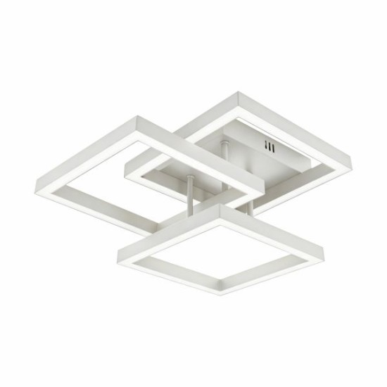 ΠΛΑΦΟΝΙΕΡΑ ΟΡΟΦΗΣ ΛΕΥΚΗ LED CCT 40W 3000K | 4000K | 6000K ( 3 ΤΕΤΡΑΓΩΝΑ)
