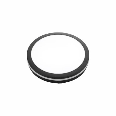 ΠΛΑΦΟΝΙΕΡΑ ΟΡΟΦΗΣ LED 18W CCT ΜΑΥΡΗ ΣΤΡΟΓΓΥΛΗ ΣΤΕΓΑΝΗ