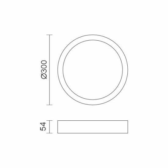 ΠΛΑΦΟΝΙΕΡΑ ΟΡΟΦΗΣ LED 36W CCT ΜΑΥΡΗ ΣΤΡΟΓΓΥΛΗ ΣΤΕΓΑΝΗ