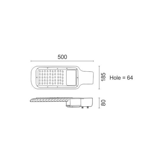 ΦΩΤΙΣΤΙΚΑ ΔΡΟΜΟΥ LED HPL 100W 6000K