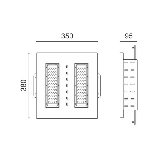 ΦΩΤΙΣΤΙΚΟ LED ΒΕΝΖΙΝΑΔΙΚΟΥ HPL 100W 6000K