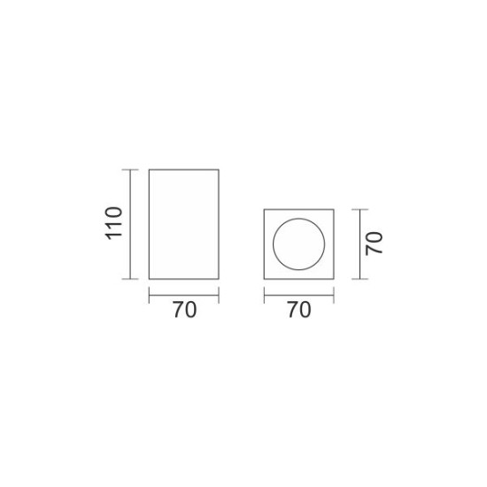 ΓΥΨΙΝΟ ΣΠΟΤ ΟΡΟΦΗΣ GU10