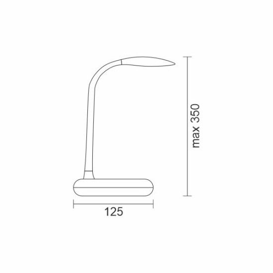 ΦΩΤΙΣΤΙΚΟ LED ΓΡΑΦΕΙΟΥ ΜΕ ΒΑΣΗ ΑΣΥΡΜΑΤΗΣ ΦΟΡΤΙΣΗΣ CCT ΛΕΥΚΟ