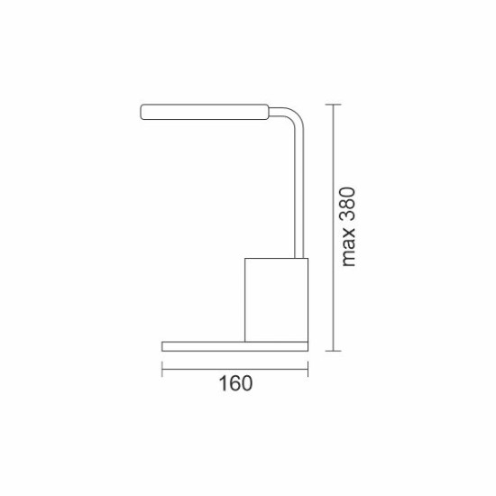 ΦΩΤΙΣΤΙΚΟ LED ΓΡΑΦΕΙΟΥ ΜΕ ΒΑΣΗ ΑΣΥΡΜΑΤΗΣ ΦΟΡΤΙΣΗΣ CCT ΛΕΥΚΟ