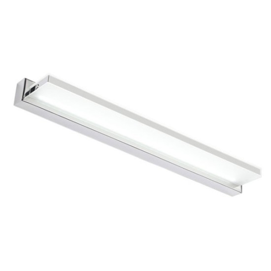 ΦΩΤΙΣΤΙΚΟ ΛΟΥΤΡΟΥ LED CCT 12W ΓΥΑΛΙ ΜΕΤΑΛΛΟ 52CM