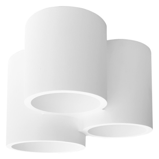 ΓΥΨΙΝΟ ΣΠΟΤ III ΣΤΡΟΓΓΥΛΟ ΟΡΟΦΗΣ GU10