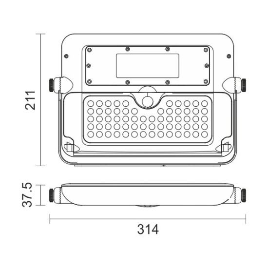 ΗΛΙΑΚΟΣ ΠΡΟΒΟΛΕΑΣ LED ΜΕ ΑΙΣΘΗΤΗΡΑ PIR 10W 6000K IP65