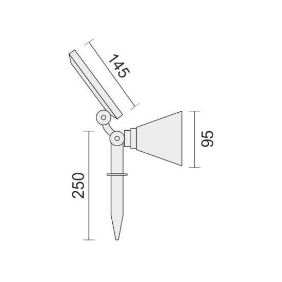 ΗΛΙΑΚΟ ΦΩΤΙΣΤΙΚΟ ΕΔΑΦΟΥΣ LED 4W 3000K