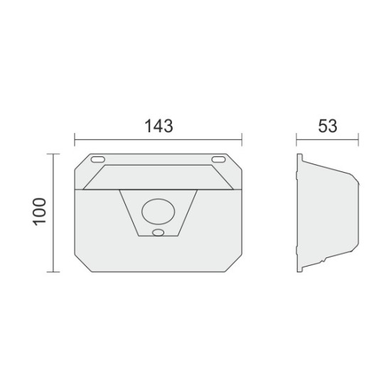 ΗΛΙΑΚΟ ΦΩΤΙΣΤΙΚΟ ΤΟΙΧΟΥ LED ΜΕ ΑΙΣΘΗΤΗΡΑ PIR 2W 6000K IP65