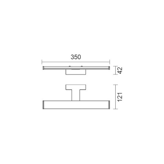 ΦΩΤΙΣΤΙΚΟ ΜΠΑΝΙΟΥ LED ΘΗΚΗ 6W 4000K 35CM IP44 ΜΑΥΡΟ 6721 ΦΩΤΙΣΤΙΚΟ ΜΠΑΝΙΟΥ LED ΘΗΚΗ 6W 4000K 35CM IP44 ΜΑΥΡΟ 6721