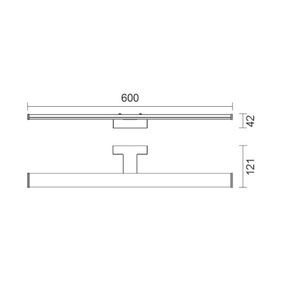 ΦΩΤΙΣΤΙΚΟ ΜΠΑΝΙΟΥ LED ΘΗΚΗ 12W 4000K IP44 ΜΑΥΡΟ 60CM 6723 ΦΩΤΙΣΤΙΚΟ ΜΠΑΝΙΟΥ LED ΘΗΚΗ 12W 4000K IP44 ΜΑΥΡΟ 60CM 6723