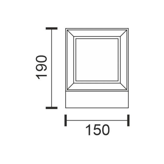 ΗΛΙΑΚΟ ΦΩΤΙΣΤΙΚΟ ΚΥΒΟΣ 15*15 CCT 40W IP44