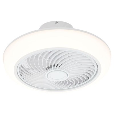 ΑΝΕΜΙΣΤΗΡΑΣ ΠΛΑΦΟΝΙΕΡΑ ΛΕΥΚΟΣ ΜΕ ΦΩΣ 4000Κ DIMMABLE + ΧΡΟΝΟΔ/ΤΗΣ