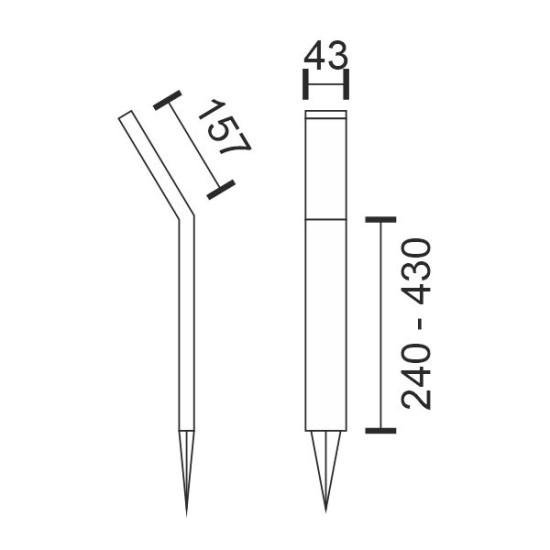 ΚΑΡΦΩΤΟ ΗΛΙΑΚΟ ΦΩΤΙΣΤΙΚΟ CCT 3W IP65