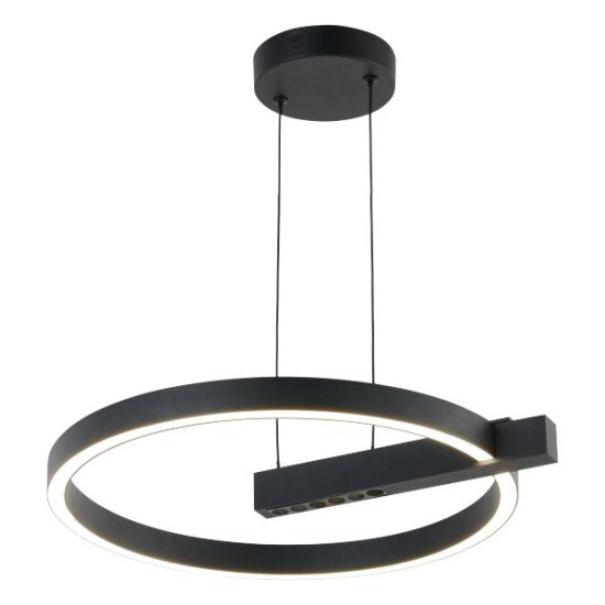 ΚΡΕΜΑΣΤΟ ΦΩΤΙΣΤΙΚΟ LED 24W 3000K ΜΑΥΡΟ ΣΤΡΟΓΓΥΛΟ ΚΡΕΜΑΣΤΟ ΦΩΤΙΣΤΙΚΟ LED 24W 3000K ΜΑΥΡΟ ΣΤΡΟΓΓΥΛΟ