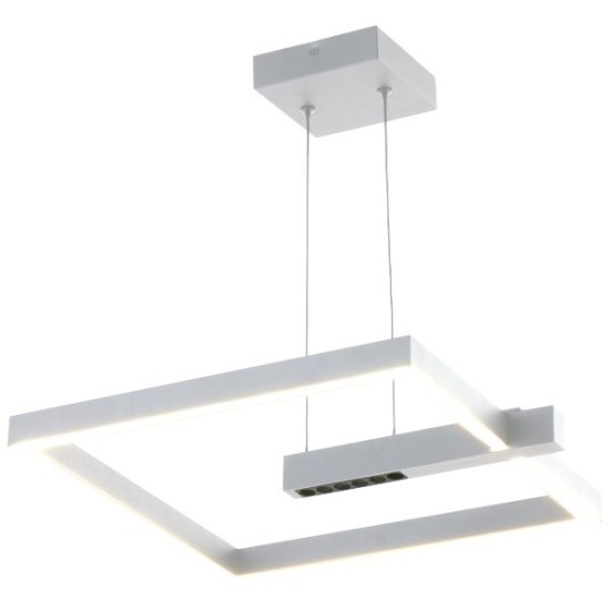 ΚΡΕΜΑΣΤΟ ΦΩΤΙΣΤΙΚΟ LED 24W 3000K ΛΕΥΚΟ ΤΕΤΡΑΓΩΝΟ