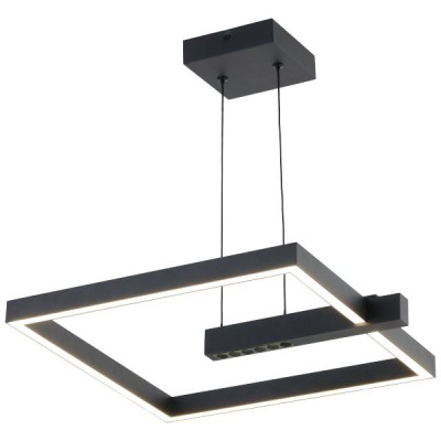 ΚΡΕΜΑΣΤΟ ΦΩΤΙΣΤΙΚΟ LED 24W 3000K ΜΑΥΡΟ ΤΕΤΡΑΓΩΝΟ