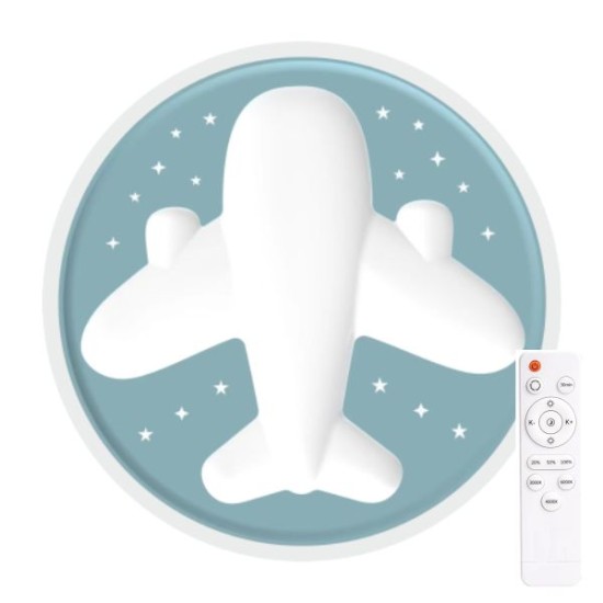 ΠΛΑΦΟΝΙΕΡΑ ΟΡΟΦΗΣ LED ΠΑΙΔΙΚΟ ΑΕΡΟΠΛΑΝΟ CCT 2*24W 3000K | 4000K | 6000K