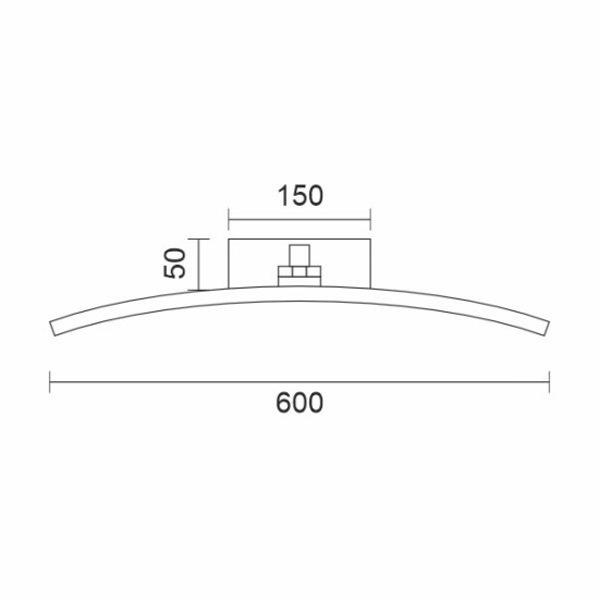 ΦΩΤΙΣΤΙΚΟ ΛΟΥΤΡΟΥ LED 14W CCT 1400 LUMENS ΧΡΩΜΙΟ 60CM 