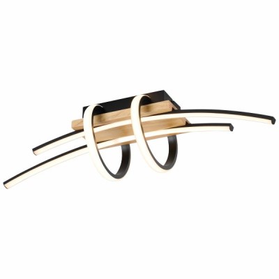 ΦΩΤΙΣΤΙΚΟ ΕΣΩΤΕΡΙΚΟΥ ΧΩΡΟΥ LED CCT 42W 3000K ΜΑΥΡΟ-ΞΥΛΟ 72CM 