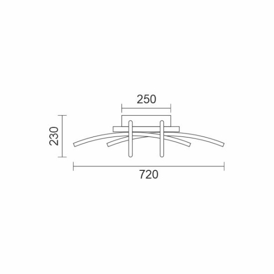 ΦΩΤΙΣΤΙΚΟ ΕΣΩΤΕΡΙΚΟΥ ΧΩΡΟΥ LED CCT 42W 3000K ΜΑΥΡΟ-ΞΥΛΟ 72CM 