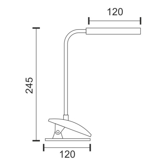 ΦΩΤΙΣΤΙΚΟ ΓΡΑΦΕΙΟΥ LED ΦΟΡΤΙΖΟΜΕΝΟ 2W 4000Κ Dimmable