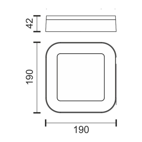 ΑΠΛΙΚΕΣ ΕΞΩΤΕΡΙΚΟΥ ΧΩΡΟΥ LED 15W 3000K