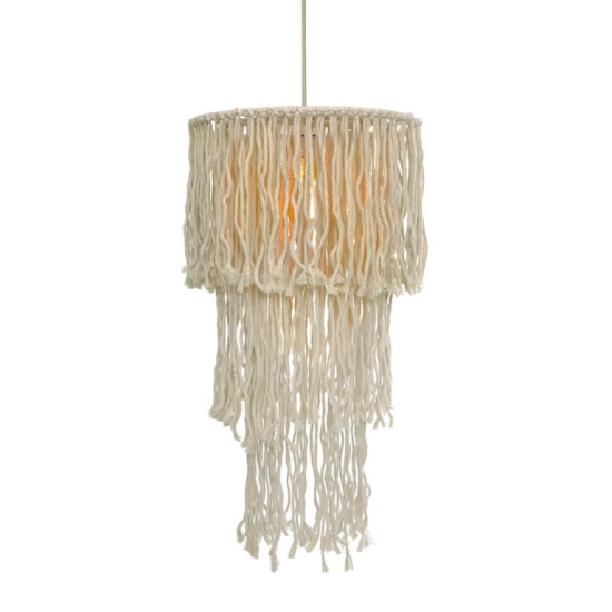 ΚΡΕΜΑΣΤΟ ΦΩΤΙΣΤΙΚΟ 1ΧΕ27  ΛΕΥΚΟ ΜΑΛΛΙΝΟ D40XH180CM