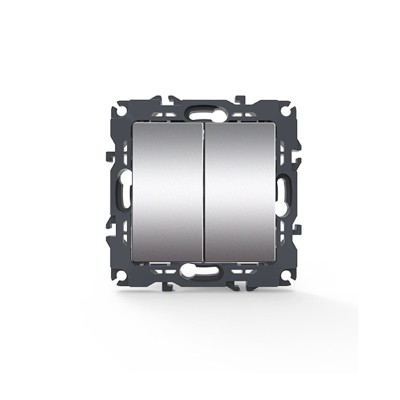 PRIME ΔΙΑΚΟΠΤΗΣ ΚΟΜΜΥΤΑΤΕΡ ΑΛΛΕΛΕΤΟΥΡ ΜΕ ΚΛΙΠ 1+1P 10AX 250VAC IP20 MAT ΑΛΟΥΜΙΝΙΟ