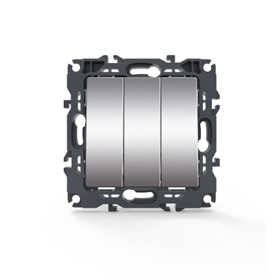 PRIME ΔΙΑΚΟΠΤΗΣ ΤΡΙΠΛΟΣ ΑΠΛΟΣ ΜΕ ΒΙΔΑ 1+1+1P 10AX 250VAC IP20 MAT ΑΛΟΥΜΙΝΙΟ PRIME ΔΙΑΚΟΠΤΗΣ ΤΡΙΠΛΟΣ ΑΠΛΟΣ ΜΕ ΒΙΔΑ 1+1+1P 10AX 250VAC IP20 MAT ΑΛΟΥΜΙΝΙΟ